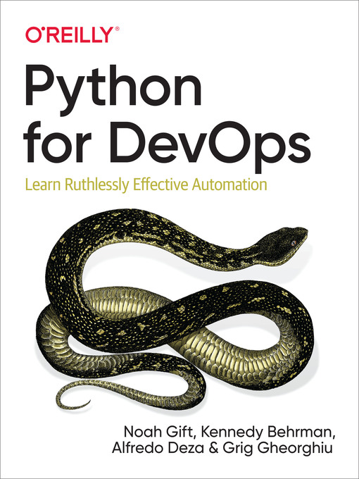 Title details for Python for DevOps by Noah Gift - Available